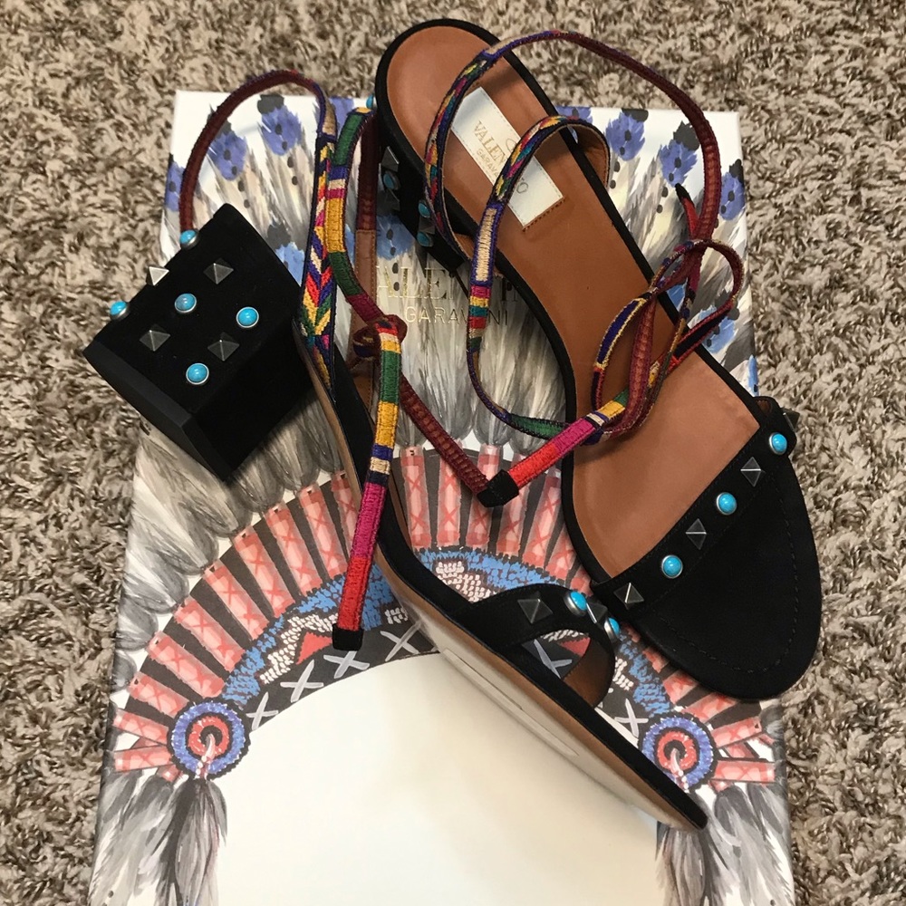 Valentino studded sandals size 40